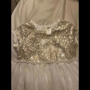 Osh kosh gold sequin tutu dress 18 months